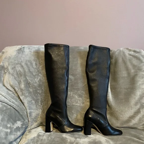 Stuart Weitzman Milla leather block heel boots. Brand New!! - Picture 4 of 7